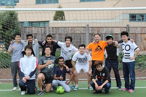 San Francisco State University ALI students soccer team