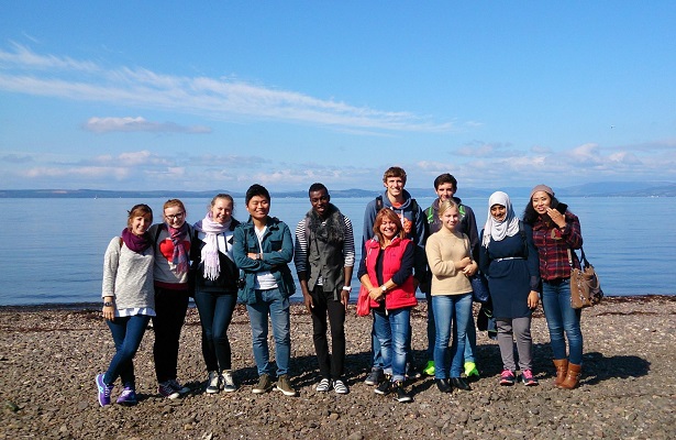 gse students by the sea