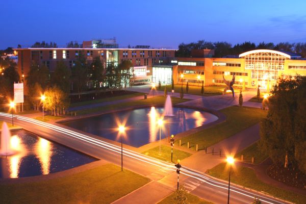 University of Limerick at night