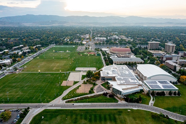 CSU athletics fields aerial view